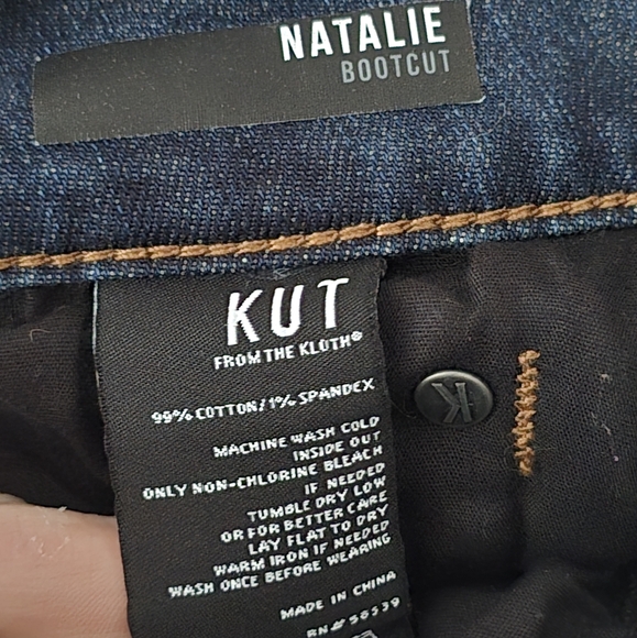 Kut from the Kloth Natalie Dark Wash Bootcut Jeans Size 8 - Picture 7 of 8